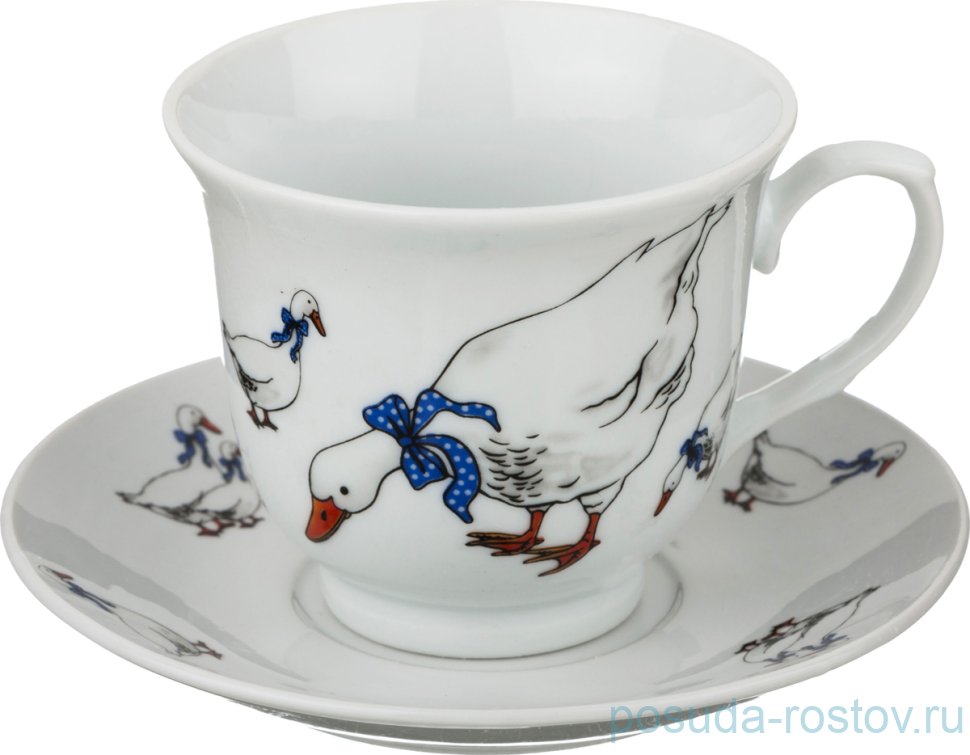Чайная пара 200 мл 1 шт "Гуси" / 194415 Чайная пара 200 мл 1 шт "Гуси" / 194415