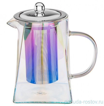 Заварочный чайник 800 мл с металлическим фильтром &quot;Радуга&quot; / 289388