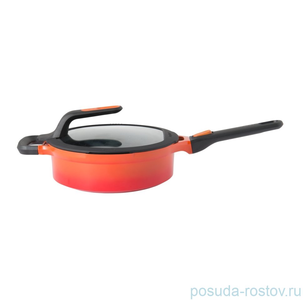 Сотейник 24 см с крышкой 3,3 л "Gem red" / 162374
