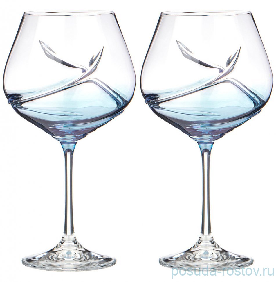 Бокалы для красного вина 570 мл 2 шт "Турбуленция /Голубые" / 309820 Бокалы для красного вина 570 мл 2 шт "Турбуленция /Голубые" / 309820
