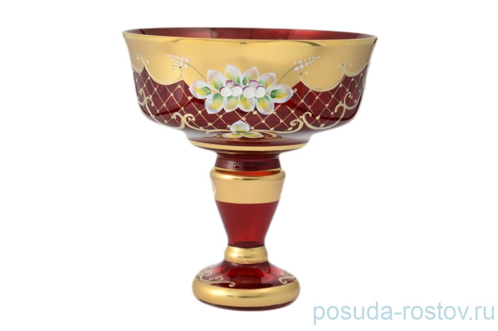 Конфетница 24 см н/н "Лепка красная /6444" B-L / 095153
