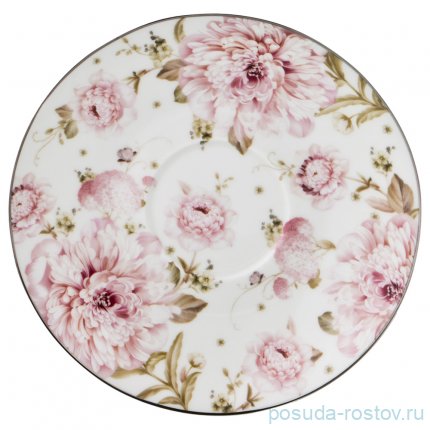 Набор чайных пар 230 мл 6 шт &quot;пионы&quot; / 186227