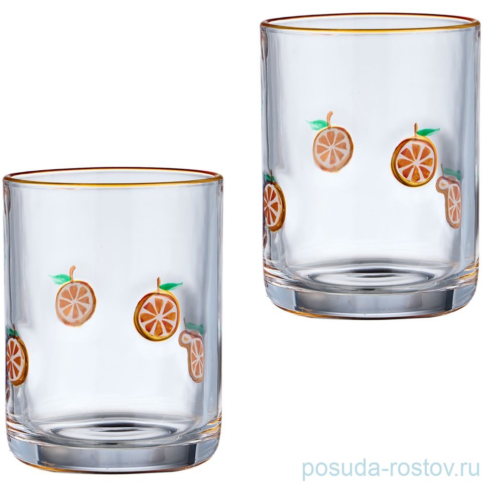 Стаканы для виски 400 мл 2 шт "Fruity orange" / 379694