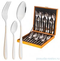 Столовые приборы 18 предметов на 6 персон &quot;agness&quot; в деревянном кейсе / 272911
