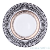 Набор тарелок 19 см 6 шт &quot;Соната /Королевская лилия на чёрном&quot; / 285421
