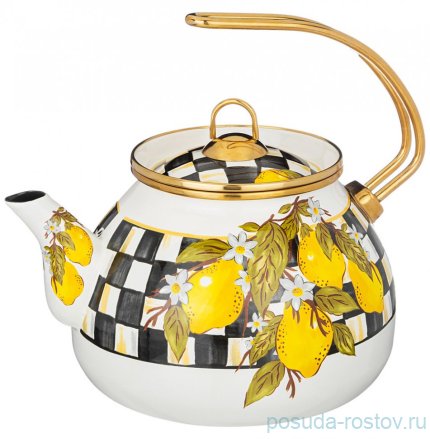 Чайник 3 л эмалированный &quot;Лимон&quot; / 312855