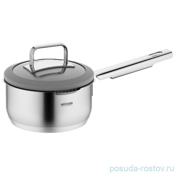 Ковш 16 см со стеклянной крышкой 1,5 л "GERDA" / 259528 Ковш 16 см со стеклянной крышкой 1,5 л "GERDA" / 259528