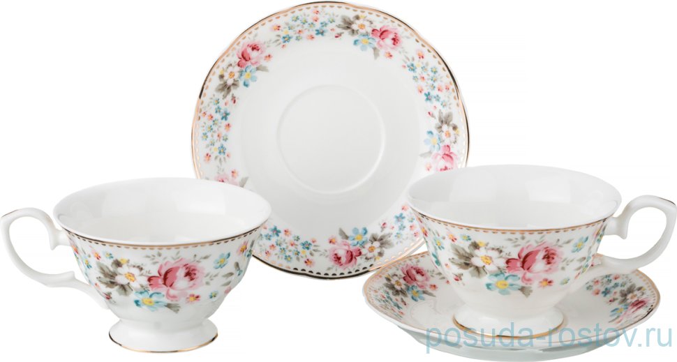 Набор чайных пар 220 мл 2 шт "мадемуазель кики" / 192029