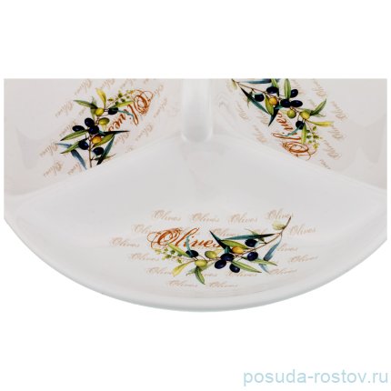 Менажница 22 х 7,5 см с ручкой &quot;Оливки&quot; / 190278