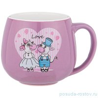 Кружка 350 мл &quot;Милая коровка /Фиолетовая&quot; / 227185
