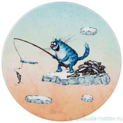 Подставка под горячее 10,3 см &quot;Blue cats&quot; / 225596