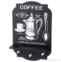 Вешалка для кухни с крючками 32,2 х 47,5 х 10 см &quot;Coffee&quot; / 375539
