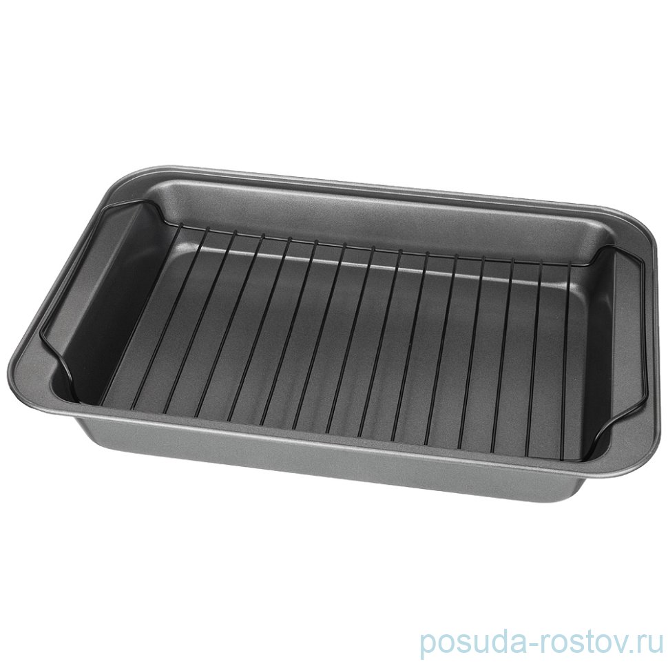 Противень 38 х 26 х 6  см с решеткой "Agness" / 195795