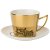Чайная пара 220 мл 1 шт золотая "LEOPARD" / 229552
