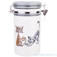 Банка для сыпучих продуктов 1 л &quot;Озорные коты&quot; / 205109