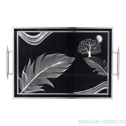 Поднос 31 х 43 см прямоугольный с ручками &quot;Dementia Koleksiyon&quot; / 341567