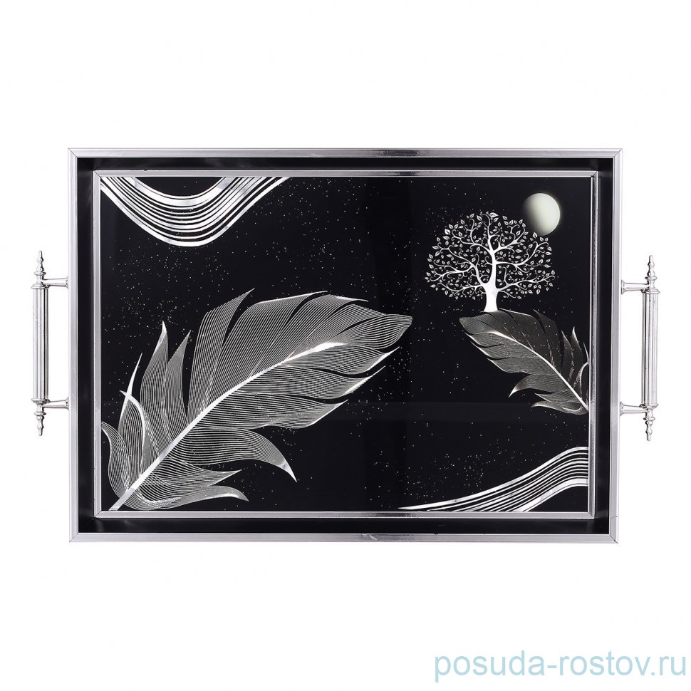 Поднос 31 х 43 см прямоугольный с ручками "Dementia Koleksiyon" / 341567