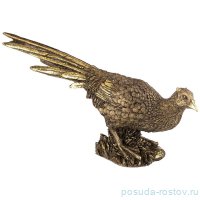 Фигурка 47 х 11 х 28 см &quot;Фазан&quot; /бронза с позолотой / 273632