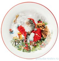 Тарелка 20,3 х 2 см 1 шт &quot;С новым годом!&quot; / 355757