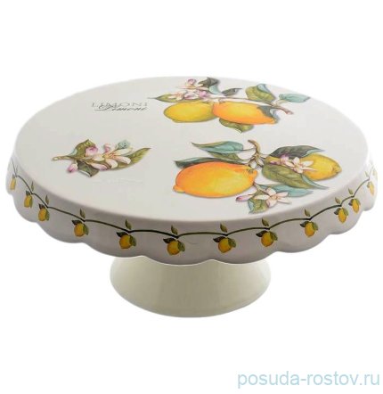 Тортница 32 см н/н &quot;Artigianato ceramico /Лимоны&quot; / 156763