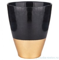 Ваза для цветов 19 х 24 см &quot;Bohemia black /gold&quot; / 291095