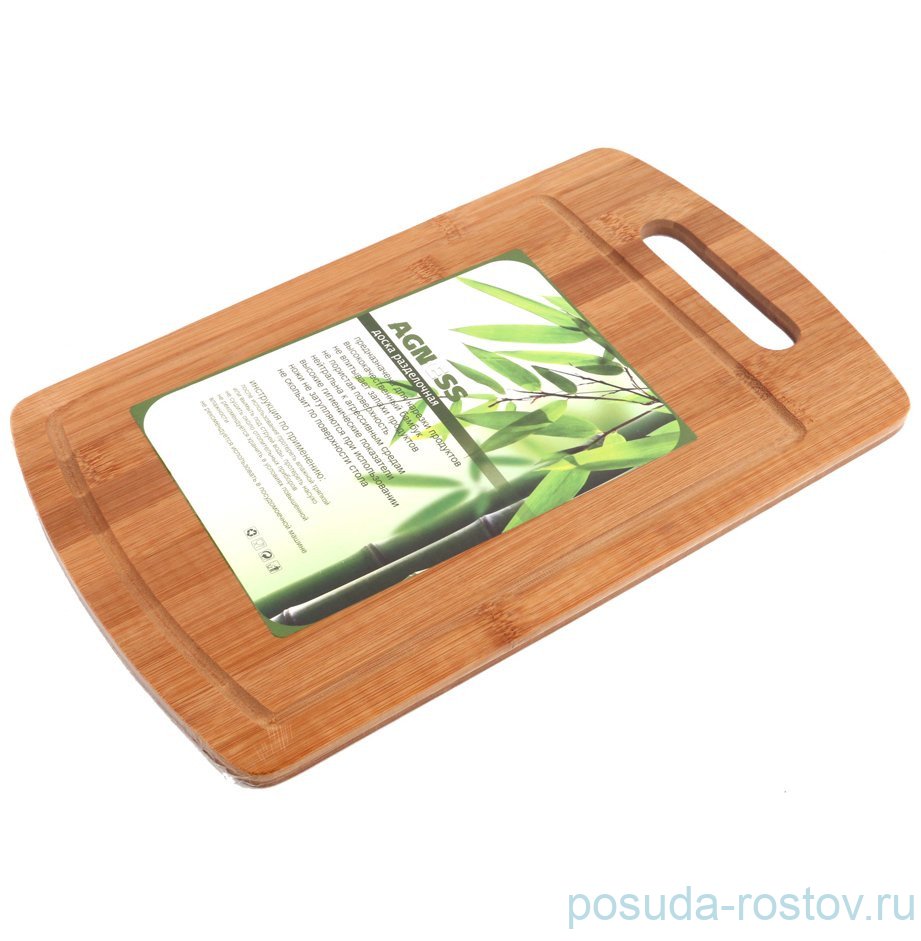 Доска разделочная 36 х 22 х 1 см прямоугольная "Agness" / 195763 Доска разделочная 36 х 22 х 1 см прямоугольная "Agness" / 195763