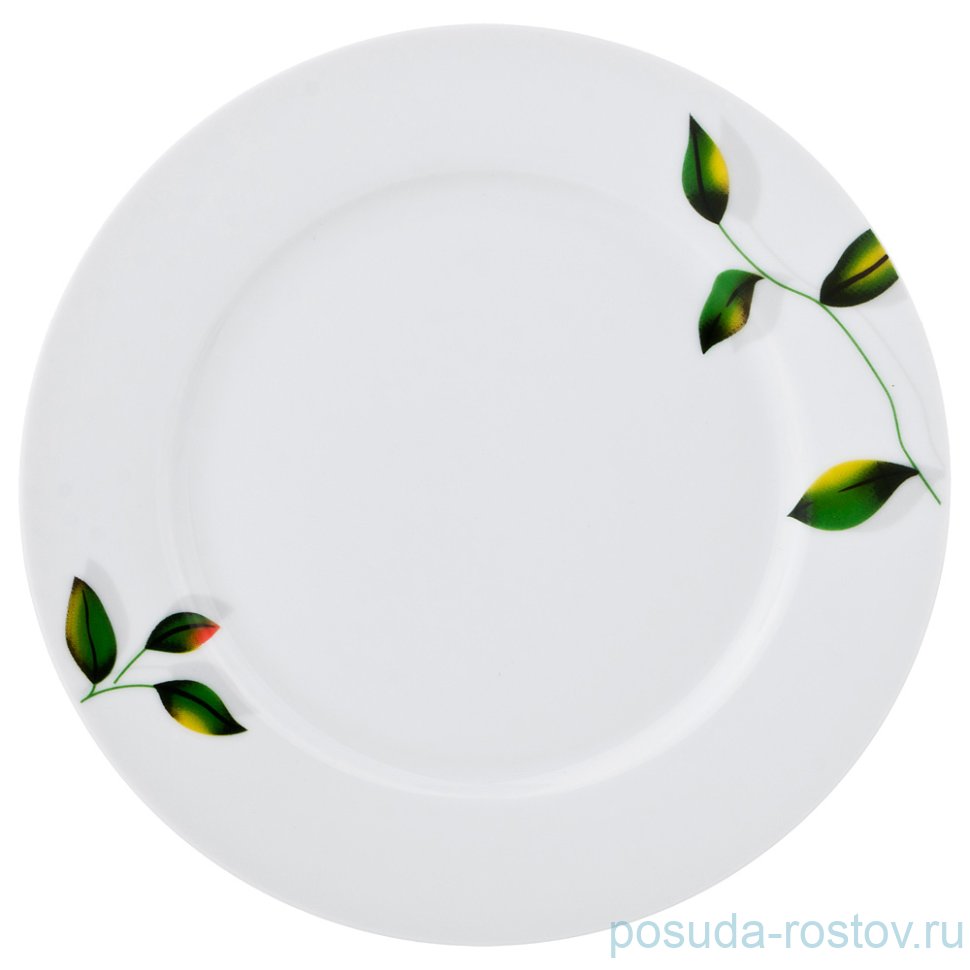 Тарелка 19 см 1 шт "Листики" / 193936