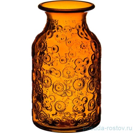 Ваза для цветов 16 см жёлтая &quot;Флора&quot;  / 172542