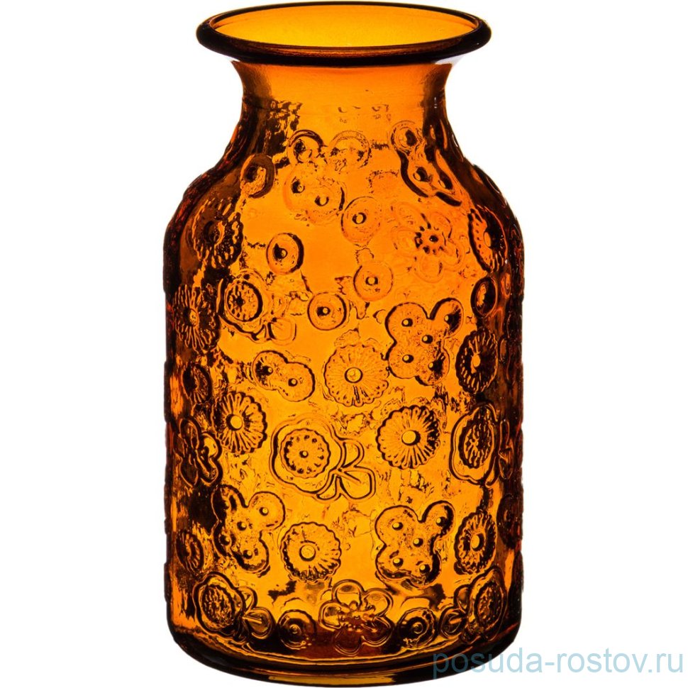 Ваза для цветов 16 см жёлтая "Флора" / 172542 Ваза для цветов 16 см жёлтая "Флора" / 172542