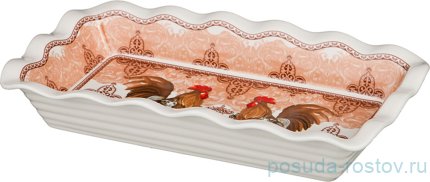 Блюдо 27 х 15 х 4,5 см прямоугольное &quot;Петух&quot; / 197531