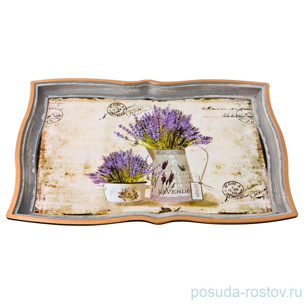 Поднос 34 х 22 см прямоугольный "Старинный прованс" / 186047