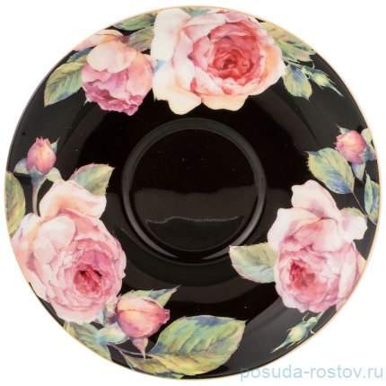 Набор чайных пар 330 мл 6 шт чёрные &quot;Винтаж&quot; / 202740