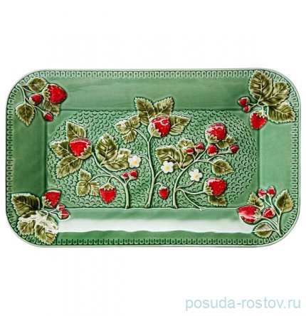 Блюдо 34 х 21 см прямоугольное &quot;клубника&quot; / 288655