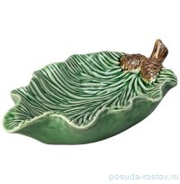 Блюдо 21 х 12,3 х 5 см Лист &quot;Green pine&quot; / 355569