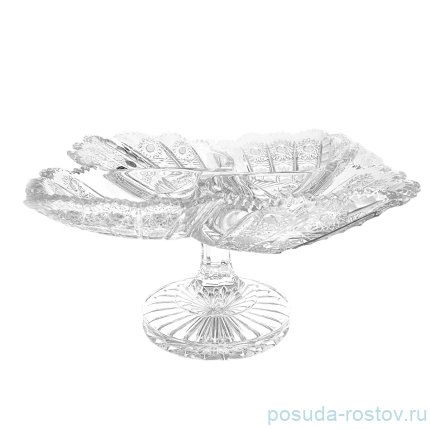Менажница 35 см н/н &quot;Лотос /Хрусталь резной&quot; / 124094