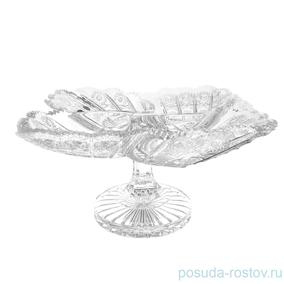Менажница 35 см н/н "Лотос /Хрусталь резной" / 124094