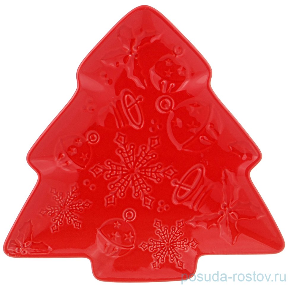 Тарелка 18 см ёлка "celebration /красный" / 268825
