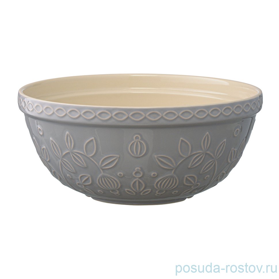 Миска 2,8 л серая "Ягоды Тайги" / 298769