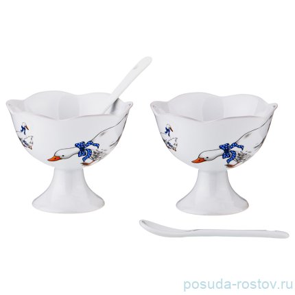 Креманки 9 х 8,5 см 2 шт &quot;гуси&quot; / 194420