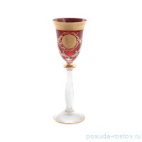 Рюмки 60 мл 6 шт красные &quot;Анжела /Богемия /Антик золото&quot; Б-Г / 146150