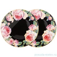 Набор тарелок 23 см 2 шт чёрные &quot;Винтаж&quot; / 227313