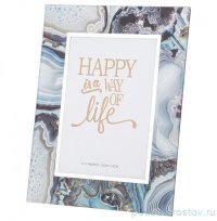 Фоторамка 20,5 х 25 х 1 см &quot;Happy is a way of life&quot; / 330126