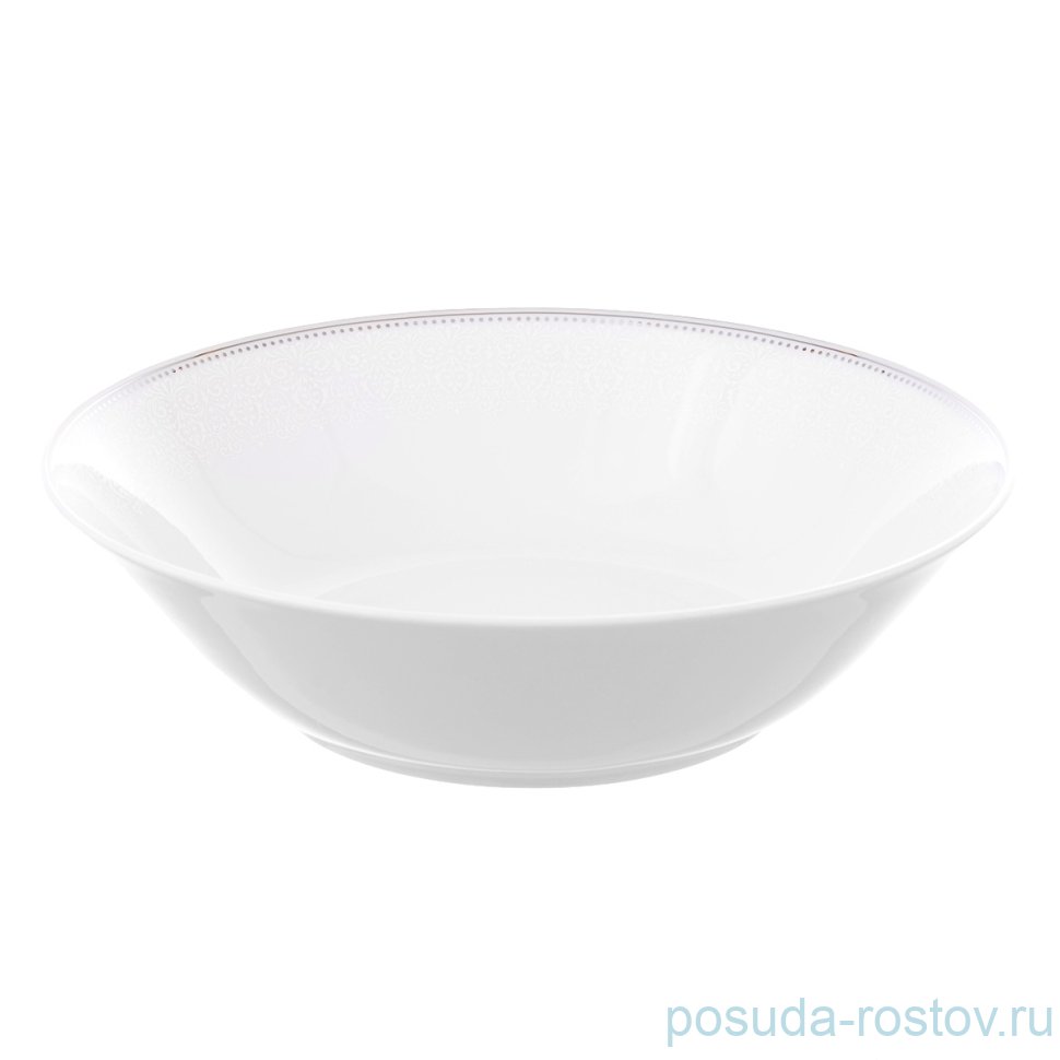 Салатник 23 см глубокий "Repast /Белый орнамент" / 165903