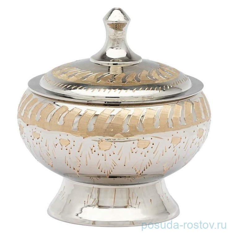 Шкатулка-сахарница 7,7 см Раджастан "Firki nickle" / 360963 Шкатулка-сахарница 7,7 см Раджастан "Firki nickle" / 360963