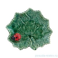 Тарелка 14 см &quot;Лист амброзии /Божья коровка&quot; / 310766