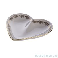 Салатник 13 см Сердце &quot;Кастэл /Золотой узор&quot; / 159808