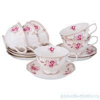 Набор чайных пар 220 мл 6 шт &quot;Завтрак у королевы&quot; / 194058