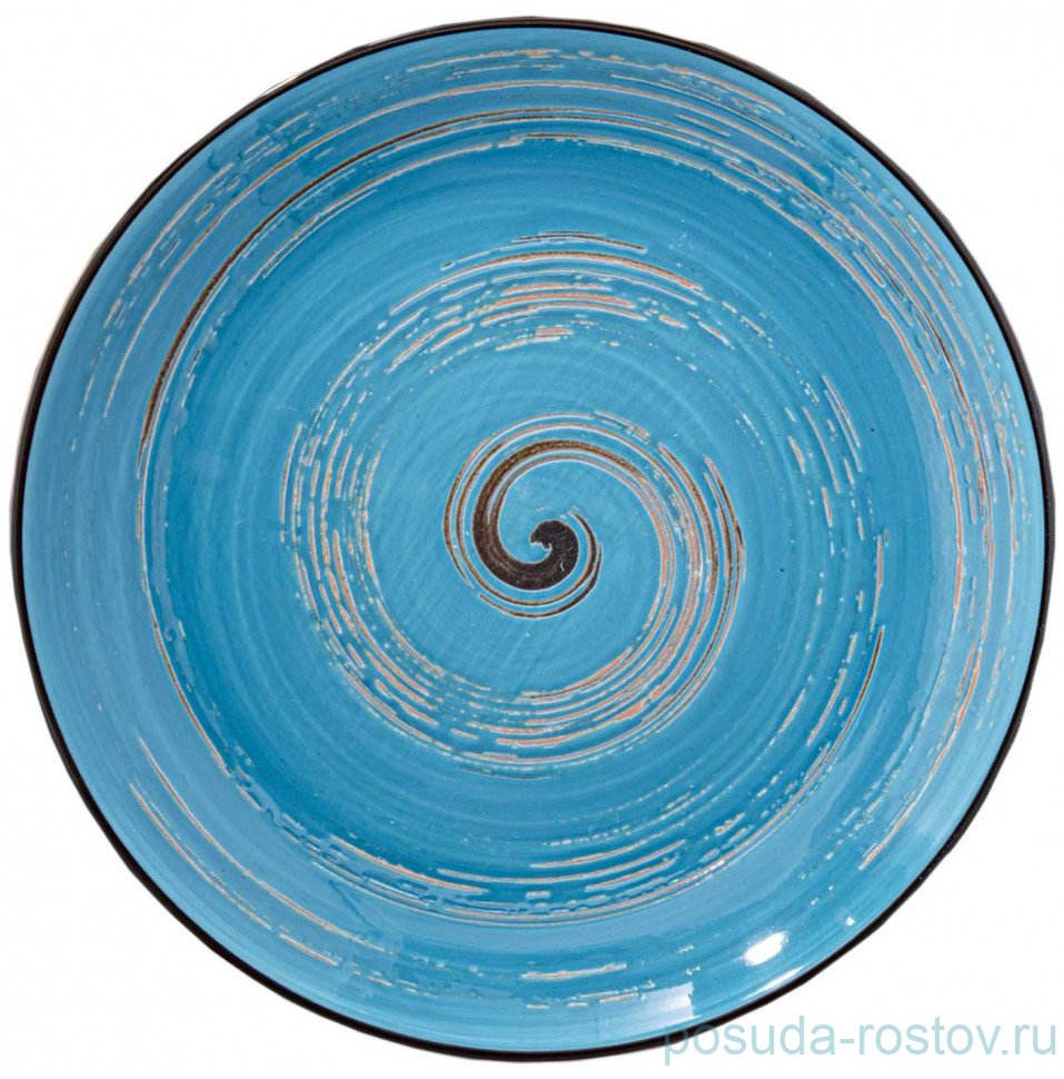 Тарелка 25,5 см голубая "Spiral" / 261654 Тарелка 25,5 см голубая "Spiral" / 261654