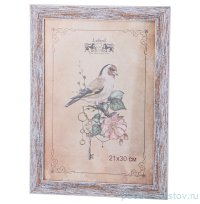Фоторамка 21 х 30 см /рамка серебро с патиной / 329618