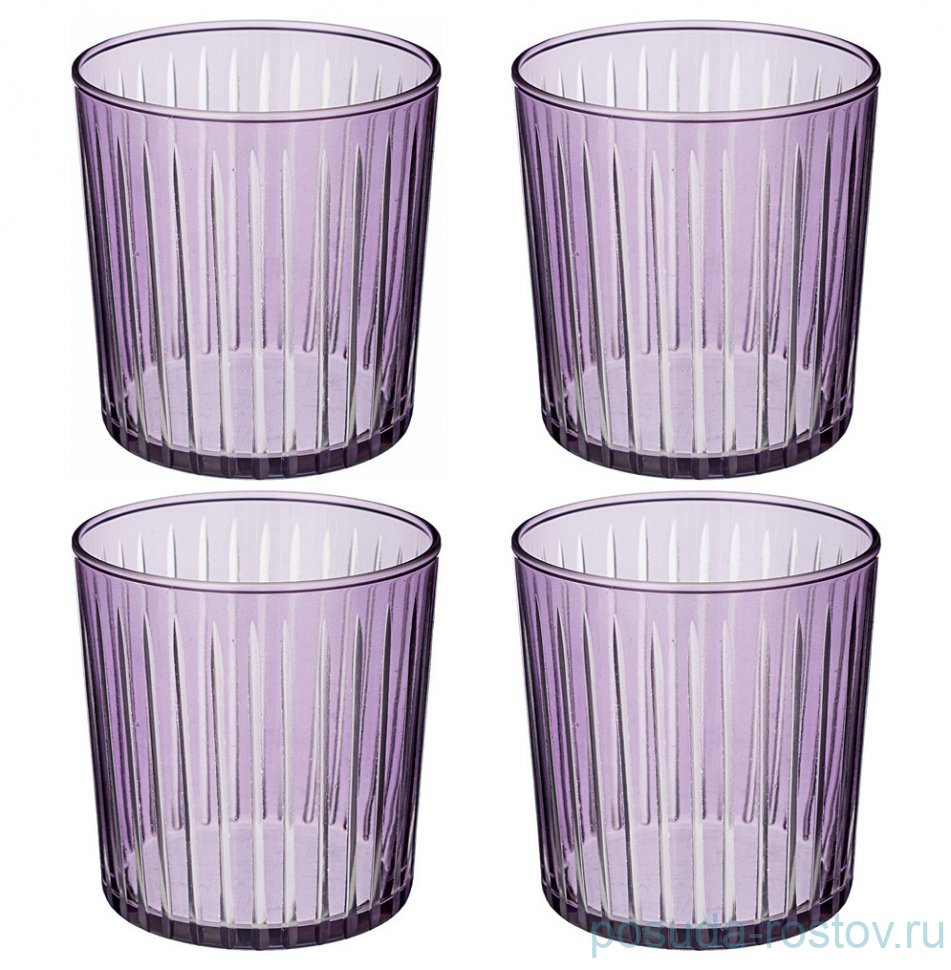 Стаканы для воды 380 мл 4 шт "Sicilia violet" / 328639 Стаканы для воды 380 мл 4 шт "Sicilia violet" / 328639
